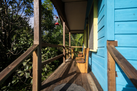 balcony overlooking the Maya Mountains in Casita villa