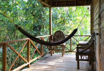 This studio room features a private entrance on a single balcony overlooking the Maya Mountains and jungle.