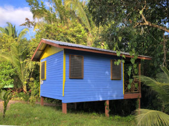 This studio room features a private entrance on a single balcony overlooking the Maya Mountains and jungle. 5 People Studio with Balcony